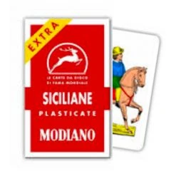 Gifts Modiano Italian Scopa Playing Cards - Siciliane (Sicily)